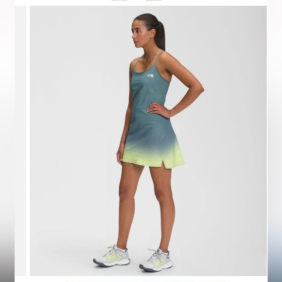 The North Face Dresses & Skirts - NEW💚💙The North Face Goblin Blue Ombré Sky Printed Arque Hike Dress -Large $119